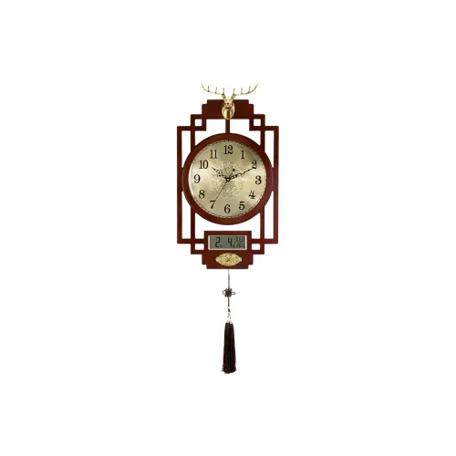 HENSE Кварцевый Movement Унисекс Настенные часы Золотой