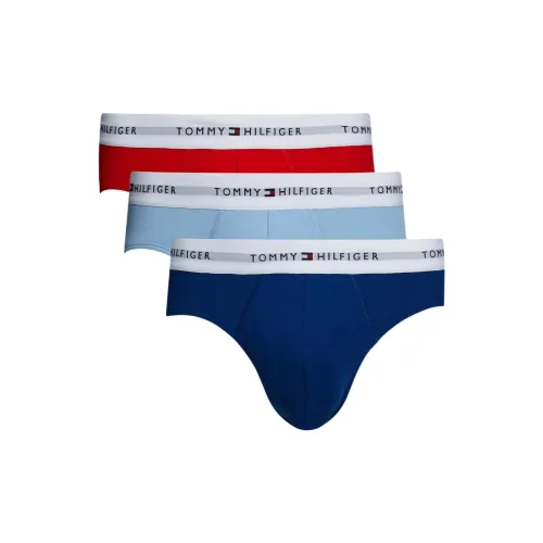 Tommy Hilfiger 3 пачки Темно-синий + Светло-синий + Красный Мужские трусы-бикини