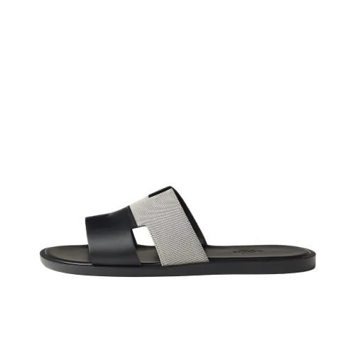 HERMES Izmir Шлепанцы Мужские Черные