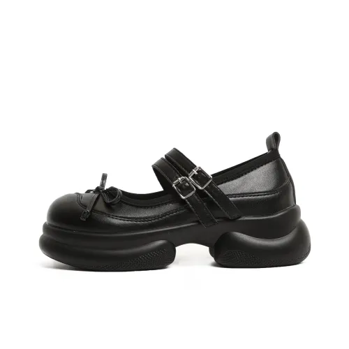 Moon Veil Грубый каблук Туфли Мэри Джейн Женские