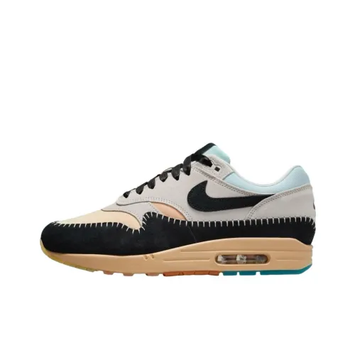 Nike Air Max 1 Low Топ Повседневная обувь Мужская Серый