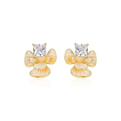 QLADY Серьги-гвоздики из стерлингового серебра 925 пробы женские