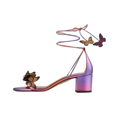 AQUAZZURA Papillon One Ремешок Сандалии 5 см Женские Фиолетовые