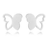 Серьги с бабочкой и вырезами