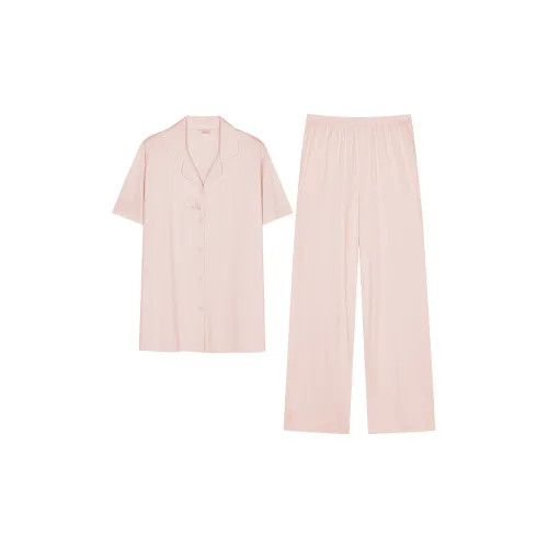 White Ran Pajama Комплект Женский Розовый