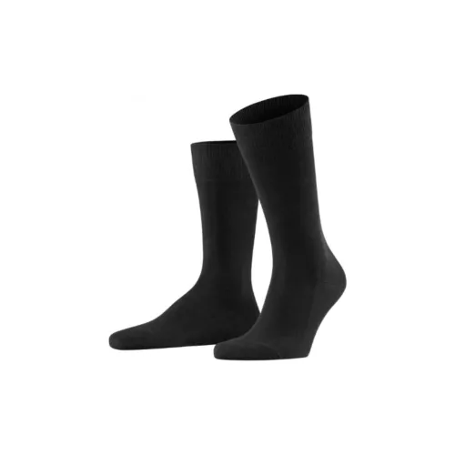 Falke 1 пачка черные мужские носки MID до икры