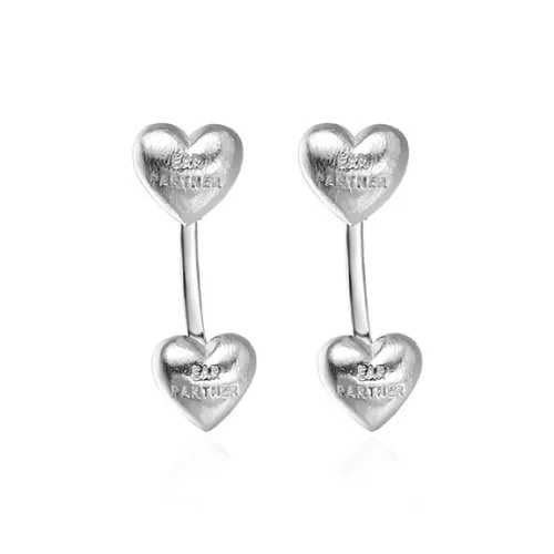 VKVK Серьги-гвоздики из серебра 925 пробы женские