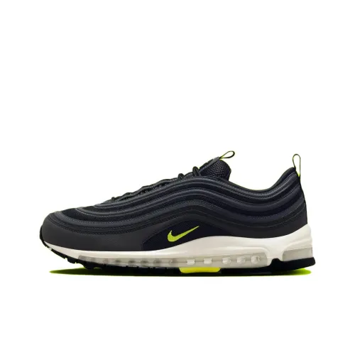 Nike Air Max 97 Low Топ Повседневные Беговые Кроссовки Мужские Черные Желтые