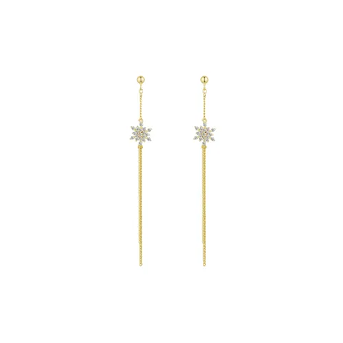 HMZ Серьги-гвоздики из серебра 925 пробы женские