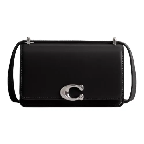 COACH Bandit Утонченный Телячья кожа Сумка через плечо Маленькая Женская Черная