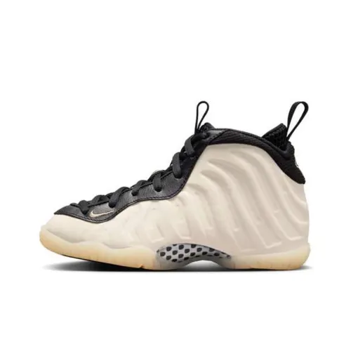 Nike Little Posite One Баскетбольные кроссовки MID Топ Бежевый Желтый Унисекс