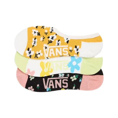 VANS 3 шт Желтые Женские No Show Носки