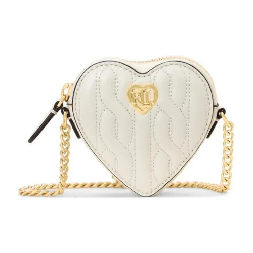 Ralph Lauren Овчина Сердце-Формированная Сумка Сумка через плечо Женская Ванильная