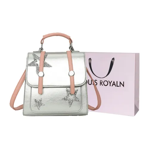 LOUIS ROYALN ПУ (полиуретан) Рюкзак Стандартный Унисекс Черный Розовый Серебряный