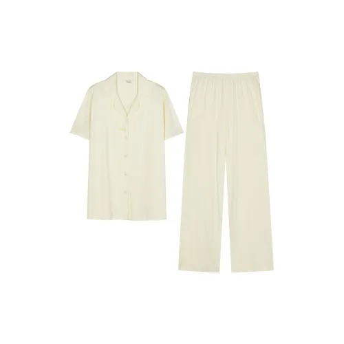 White Ran Пижамный комплект Женские Лимон