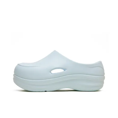 REEMUSTERED Быстросохнущие домашние тапочки унисекс ледяного синего цвета