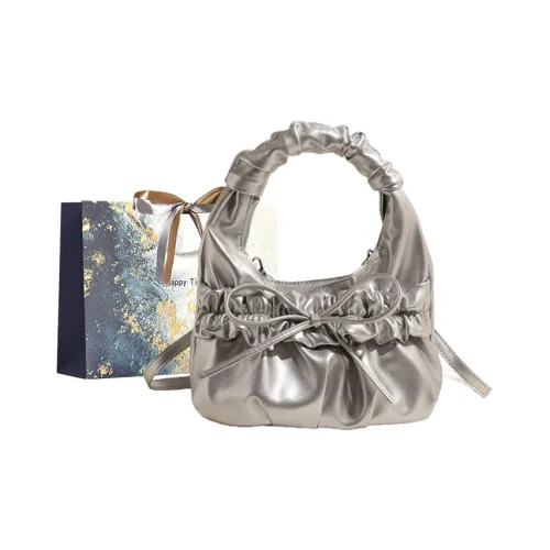 Iman's House ПУ (полиуретан) Сумка через плечо Сумка Женская Серебряная Красная Розовая Экрю Черная