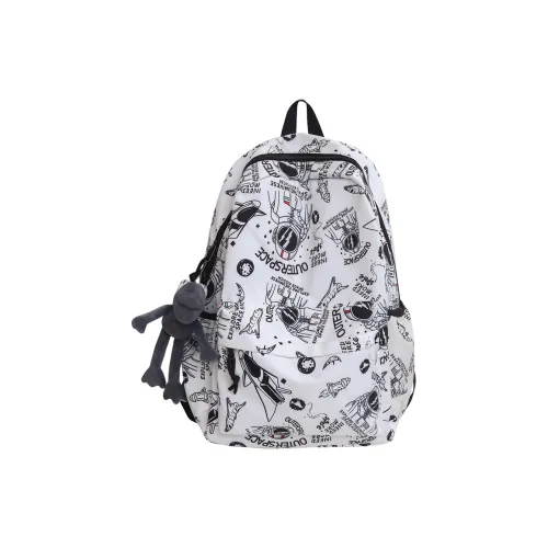 BRABOSTON Nylon Рюкзак Унисекс Белый Черный