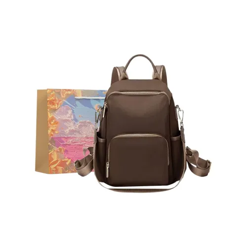 BRINCH Оксфорд Рюкзак Стандартный Женские Кофе Tubas