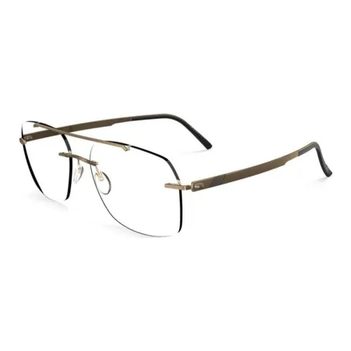 SILHOUETTE Металл Нерегулярная форма Оправы для очков Мужской Золото