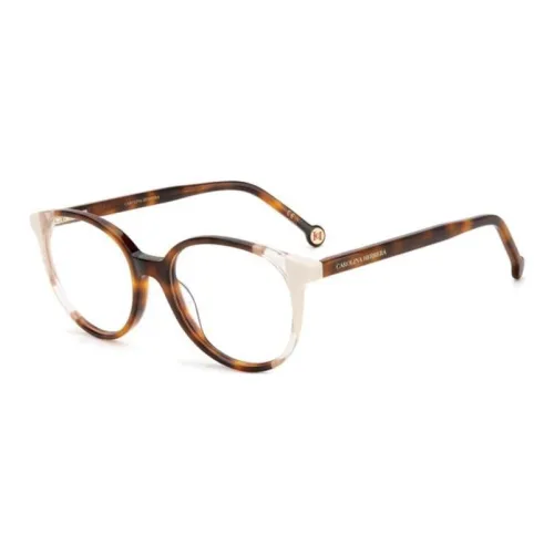 CarolinaHerrera Ацетатные овалные оправы для очков женские коричневые