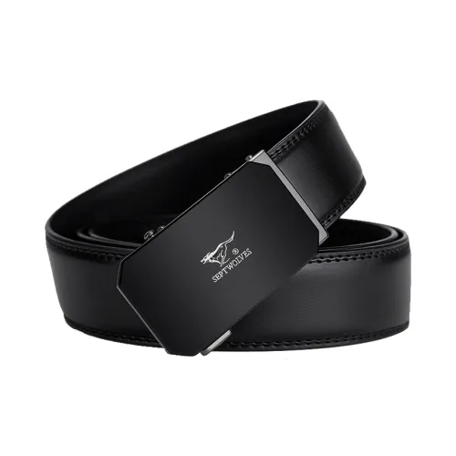 SEPTWOLVES Натуральная кожа Автоматический Модный Деловой повседневный стиль Pure Ремни из коровьей кожи Мужской 3,5CM