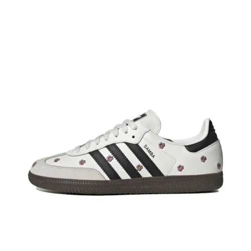 adidas originals SAMBA OG Кроссовки для скейтбординга Низкие Белые Унисекс