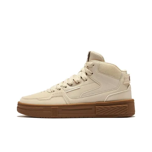 Erke Compact 3,0 противоскользящие устойчивые к истиранию высокие кроссовки для скейтбординга женские светло-коричневые