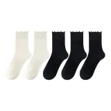 5 пар (Молочно-белый X2 + Черный X3)