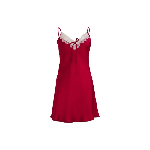 Silk Boundary Ночная сорочка Женская Темно-красная