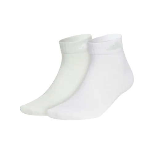 Adidas 2 шт. Льняной зеленый + Белый Унисекс MID Носки до икры