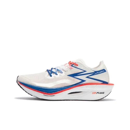 361° Fly Burn 3 Беговые кроссовки Низкий Топ Белый Числа Синий Унисекс