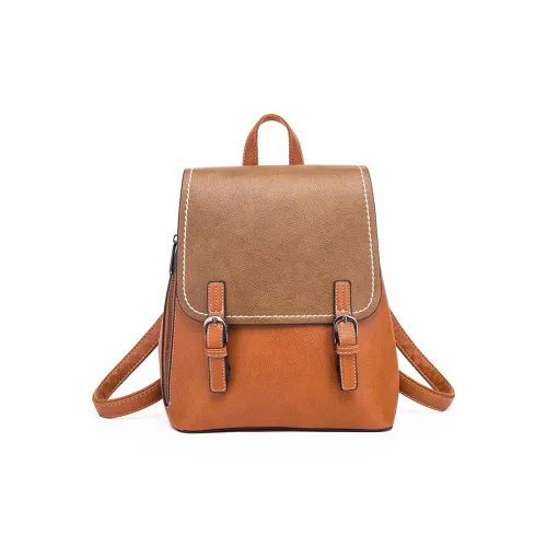 TTaG．baG ПУ (полиуретан) Carry Рюкзак Женские Карамель Глубокое море Синий Черный