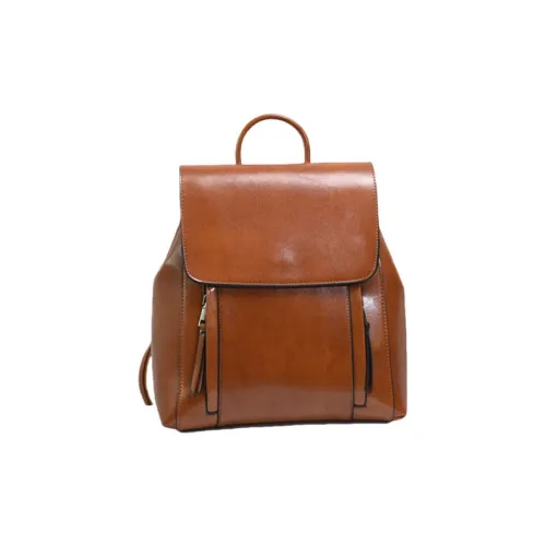 TTaG．baG Рюкзак из коровьей кожи стандартный женский коричневый серый кофейный черный