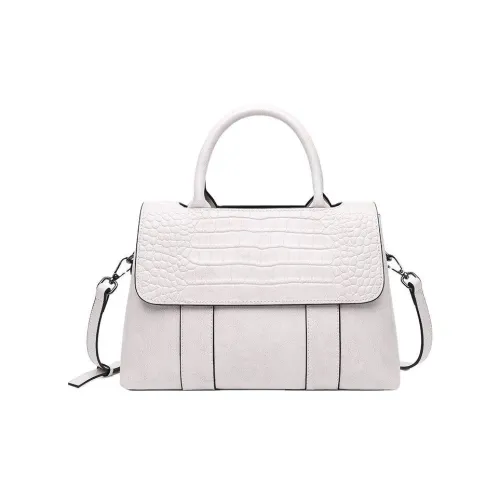 TTaG．baG Коровья кожа Сумка через плечо Женская Белая