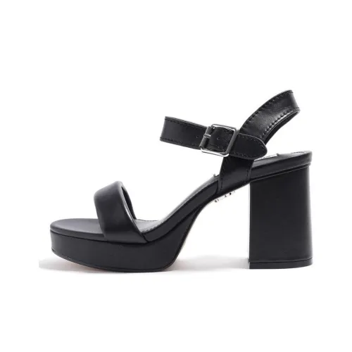 STEVE MADDEN One Ремешок Сандалии 7,9 см Женские Черные