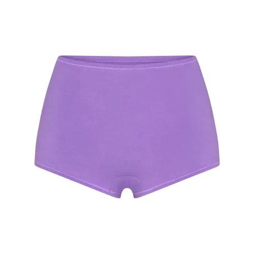 SKIMS Хлопок Джерси Мальчик Короткий Трусы Женские 1 Пачка Ultra Violet Ультрафиолет