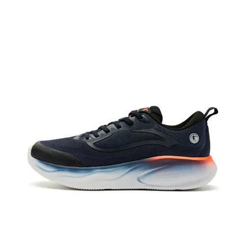 QIAODAN Light 1,0 Амортизаторы Slip-resistant Низкий топ Повседневные Беговые кроссовки Мужские Черный Синий