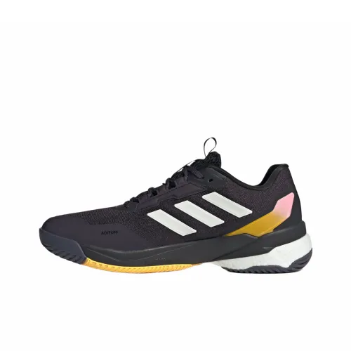 Adidas Crazyflight 5 Тренировочные Кроссовки Низкие Топ Черный/Металлический Белый/Желтый/Розовый Мужской
