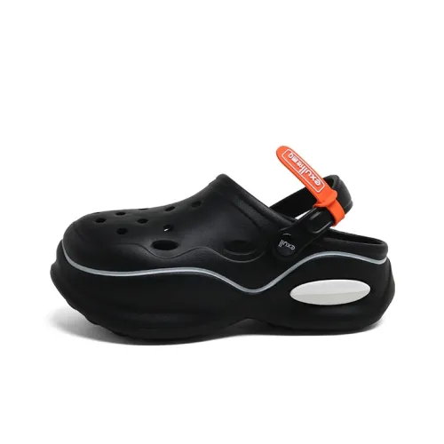 EXULL Q Clog 5cm Женские Черный белый