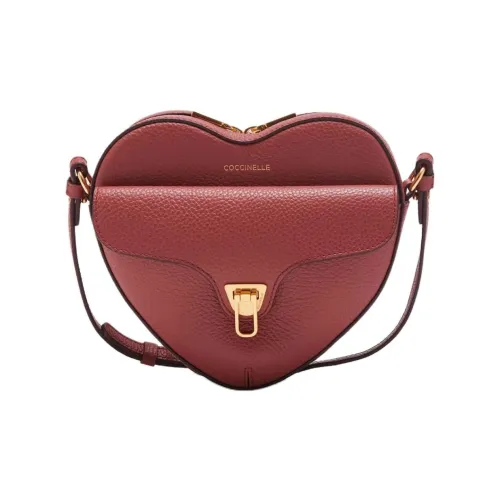 COCCINELLE GRAIN LEATHER Сумки через плечо Мини Женские Коньячный цвет Красный