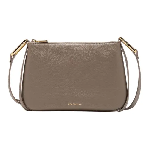 COCCINELLE GRAIN LEATHER Сумка через плечо Маленькая Женская Теплая Серый Коричневый