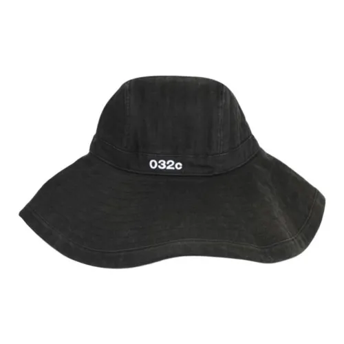 032c Cotton Denim Bucket Hats Men's Black
