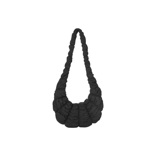 COS Полиэстер Круассан Сумка, Сумка через плечо, Сумка на плечо Стандартная Женская Черная