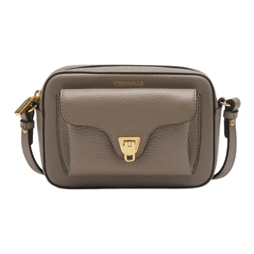 COCCINELLE GRAIN LEATHER Сумка через плечо Мини Женская Теплая Серый Коричневый
