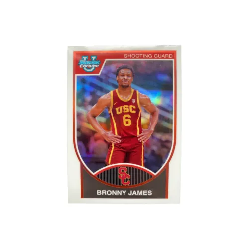 Topps Брауни Джеймс Баскетбольная карта Сын Леброна Университетская карта новых звезд Серебряная рефракционная спортивная карта 1 шт