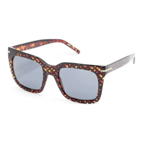 BOSS Ацетат Акрил Металл Квадрат Солнцезащитные очки Женские Гаванский Коричневый черный