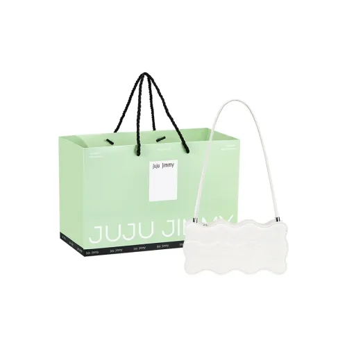 Juju Jimmy ПУ (полиуретан) Сумка через плечо Маленькая квадратная сумка Сумка через плечо Стандартная Женская Айвори Белый