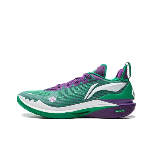 LINING JB2 Баскетбольные кроссовки Low Топ Зеленый Белый Мужской