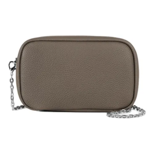 DEERE JACK Лицевая коровья кожа Косметичка Маленькая Женская Голубино-серый